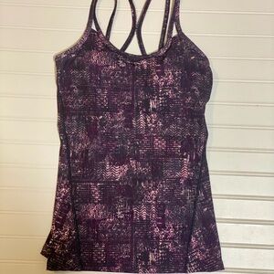 GAIAM Purple Geometric Tank Top